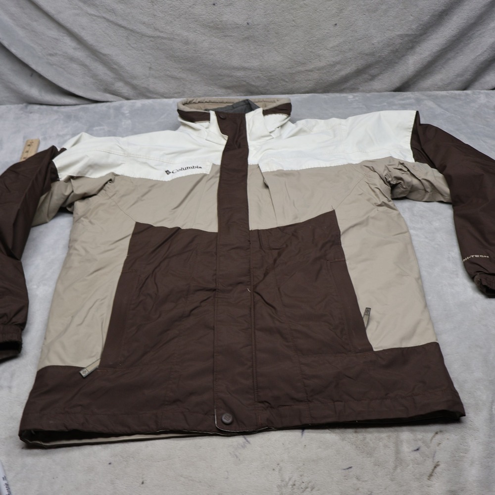 Columbia Jacket Mens Medium Brown Bugaboo Waterproof‎ Parka Removable Liner 3in1